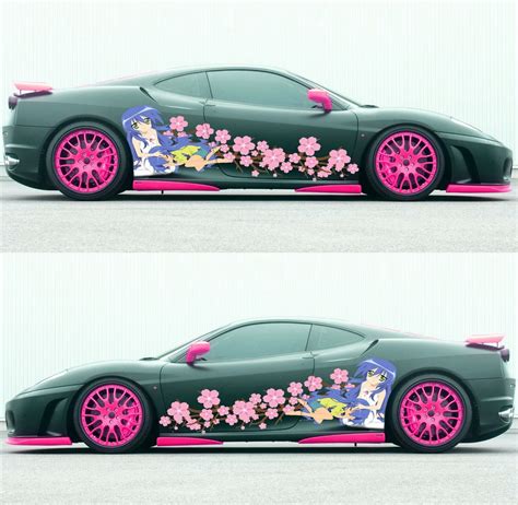 anime stickers on cars reddit|anime car girl banner.